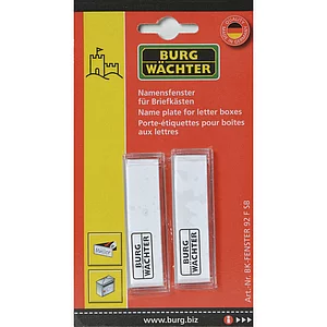 BURG Ersatznamensfenster zu Briefkasten
