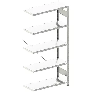 META Steck-Anbauregal 2000 x 1000 x 400 mm 5 Fachböden 150 kg