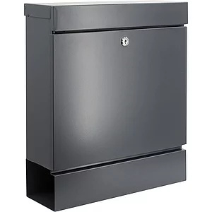 BURG Briefkasten SEATTLE mit Zeitungsbox, Stahl verzinkt anthrazit