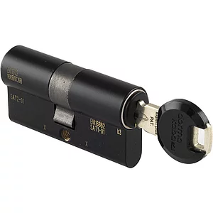 DORMAKABA Einbaudoppelzylinder expert plus, gleichsperrend, 50/75 schwarz