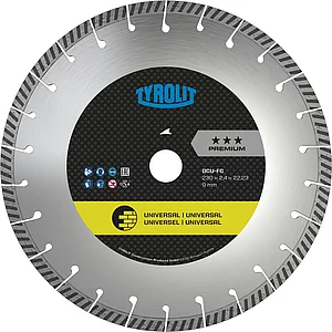 TYROLIT Diamant-Trennscheibe Premium DCU***FC 125 x 2.0/10 mm Fast Cut