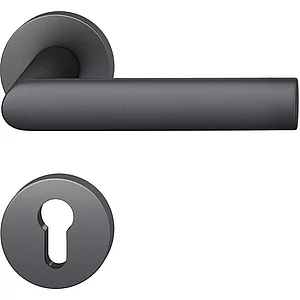 FSB Drückergarnitur 12 1108 ASL auf Rosette PZ, Aluminium schwarz matt