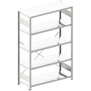 META Steck-Grundregal 2000 x 1300 x 500 mm 5 Fachböden 230 kg