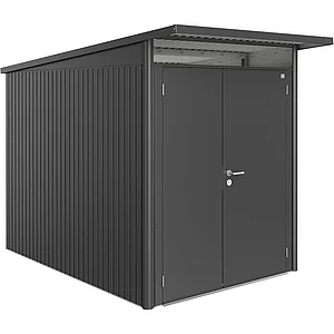 BIOHORT Gerätehaus AvantGarde A3 dunkelgrau-metallic Doppeltür