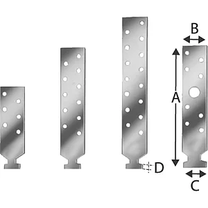 SIMPSON Profilanker PROFA 198-B feuerverzinkt mit Bewertung für Profil 2815