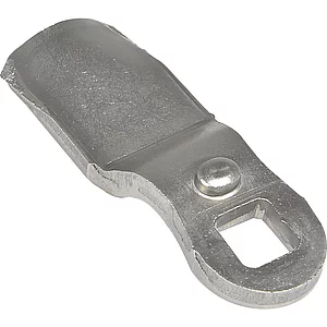 Sperrnase pos. gekröpft für Blechmontagezylinder, 45 x 19mm,Maß H 24mm,Edelstahl