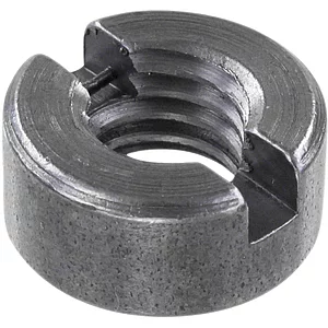 DIN546 Schlitzmutter M16 Stahl blank