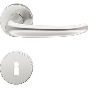 FSB Objekt Drückergarnitur 72 1023 AGL auf Rosette BB, silber eloxiert