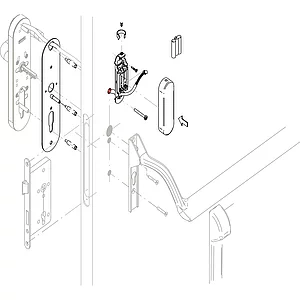 SALTO Panikstangenkit XS4 One KPB40, für Panikstange BKS oder ECO Edelstahl
