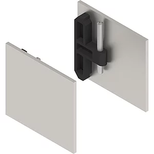 HELM GT-L Abdeckkappen-Set Aluminium Edelstahl-Effekt