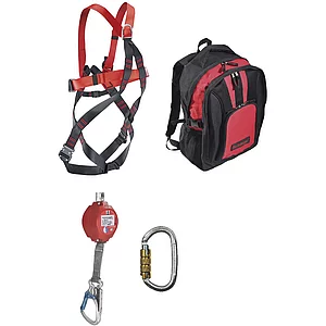 TEUFELBERGER Hubsteiger Set mit Ergo Click im Rucksack Nennlast 130 kg