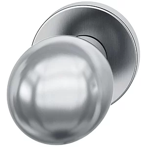 FSB Türknopf 23 0802 03400 ASL/AGL fest auf Rosette, Edelstahl matt