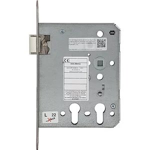BMH Einstemmschloss 1015 PZW/2 PZ Funktion, links, DM 60/100,Edelstahl Stulp 24