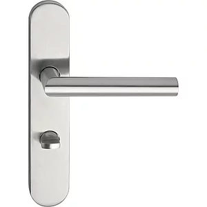 MARCHESI Drückergarnitur GEHRUNG, WC 78 links, Edelstahl matt