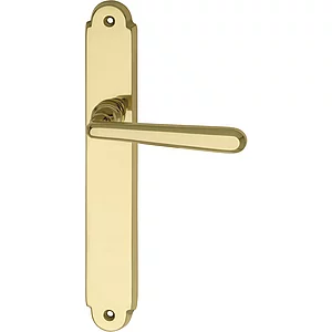 MARCHESI FH Drückergarnitur ALT-WIEN - auf Schild BL, Messing poliert