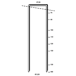 ALSAFIX Klammern Type WP 130 mm aus Stahldraht verzinkt (1450 Stück)