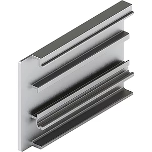 HAWA-Junior 80/100 B Abdeckkappe Clipblende 60 mm links silber