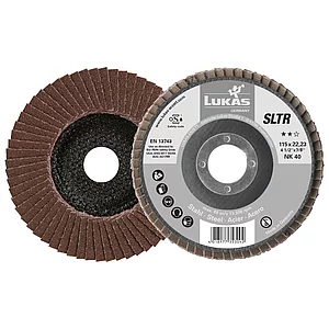 LUKAS Schleiflamellenteller SLTR Normalkorund ø 115 mm Korn 60