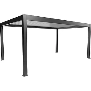 BIOHORT Pergola Gr. 5,5 x 3,5 dunkelgrau/weiß