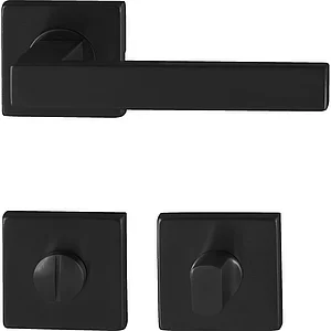 MARCHESI Drückergarnitur CHIA WC, ohne Stütznocken, Edelstahl schwarz matt