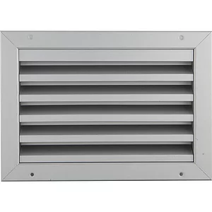 UPMANN Wetterschutzgitter eckig zum Einbauen 295 x195 mm Alu silber