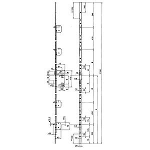 WG Mehrfachverriegelungsschloss MVS 905S /60 links