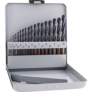 ALPEN Bohrer-Kassette Sprint Master KM19 DIN338RN HSS ø1-10 mm 19-teilig