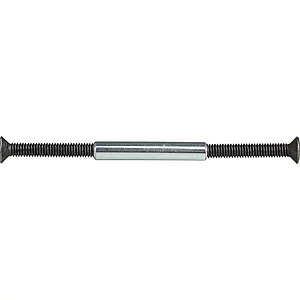 HALCÖ Hülsenschraube für Rosettenbefestigung Türstärke 58-77, schwarz passiviert