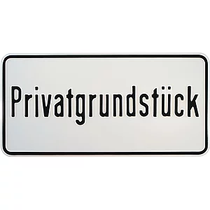 Hinweisschild Privatgrundstück 330 x 170 mm