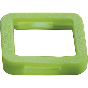 Kennring eckig, für Zylinderschlüssel, Kunststoff hellgrün