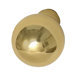 MARCHESI Knopfdrückerlochteil Kugelform, ø 50 mm, Messing poliert