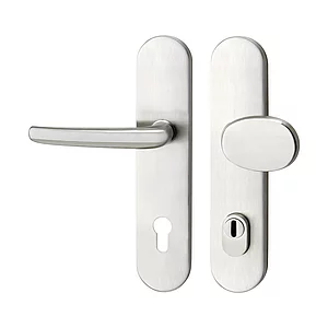 SH-Wechselgarnitur BRÜNN-auf Schild PZ92, mit Kzs., Edelstahl