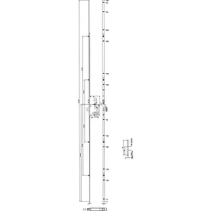 KFV MFV-Schloss BS 8100 ÖNORM, DM 55, Stulp 16 mm eckig, silber verzinkt