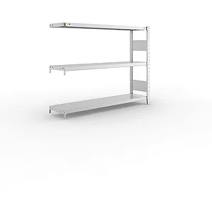 META Steck-Anbauregal 1025 x 1300 x 300 mm 3 Fachböden 230 kg
