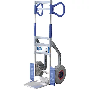 Profi-Klapprodel mit Luftbereifung Tragkraft 150 kg Schaufel 245x220 mm