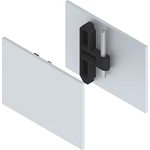 HELM GT-L Abdeckkappen-Set für Seitenteil Aluminium silber eloxiert