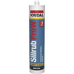 SOUDAL Neutral Bausilikon Silirub PRO W weiß 300ml