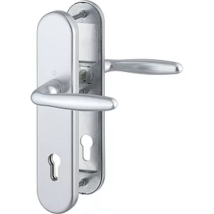 SH-Drückergarnitur VERONA-auf Schild PZ88, 62-72, ohne Kzs., silber, 8,5 SST