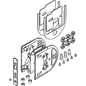 HAWA Toplock Schiebetürschloss PZ für ESG/VSG Glas 8-12,7 mm