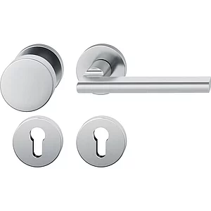 FSB Feuerschutz Wechselgarnitur 76 1035 AGL ÖNORM PZ, rechts, Edelstahl matt