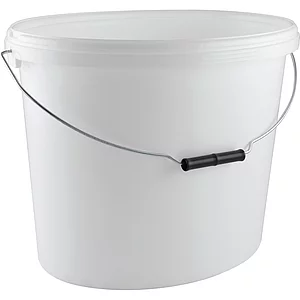 Eimer Oval 18L weiß mit Bügel ohne Deckel