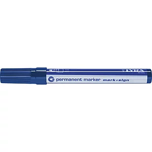 LYRA Permanent-Marker 112 Strichbreite 1-4 mm blau runde Spitze