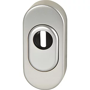 FSB Sicherheitsrosette 73 3249 oval PZ mit Kernziehschutz, Aluminium silber