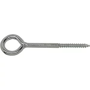 Sturmhakenöse mit Holzgewinde Nr. 8 / 4.0x20 verzinkt-blau