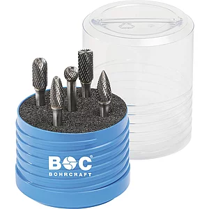 BOHRCRAFT Frässtift-Satz HM 5-teilig