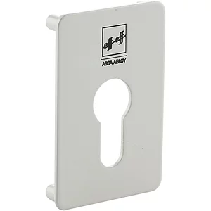 Rosettensatz KPL zu Türcodeschloss 495,75 x 50 x 2mm,Aluminium RAL 9002 weißgrau