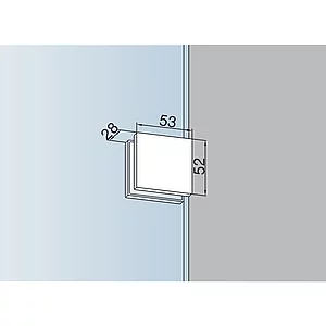 DORMA-Glas Schraubhalterung PT 90, Glasstärke 10 mm, Edelstahl (07.021)