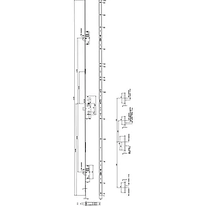 KFV MFV-Schloss BS 2600 DIN, DM 35, U-Stulp 24 x 6,3 mm, silber verzinkt