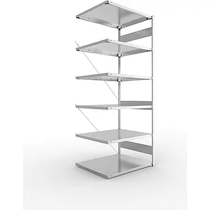 META Steck-Anbauregal 2500 x 1000 x 800 mm 6 Fachböden 230 kg