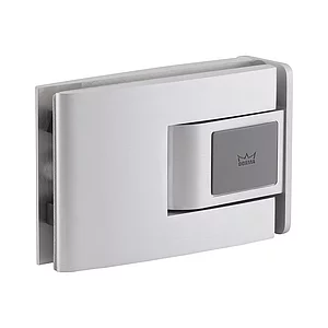 Pendeltürbeschlag Tensor Glas-Zarge, Feststellpunkt 90°, Alu silber eloxiert